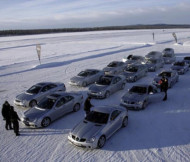 AMG bietet Winter-Sporting in Schweden. Foto: Auto-Reporter